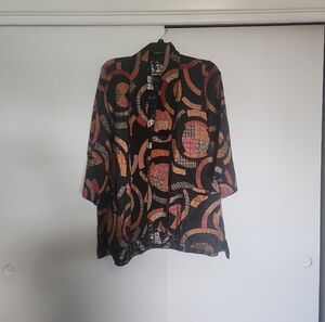 IC COLLECTION Multicolor Patterned Blazer